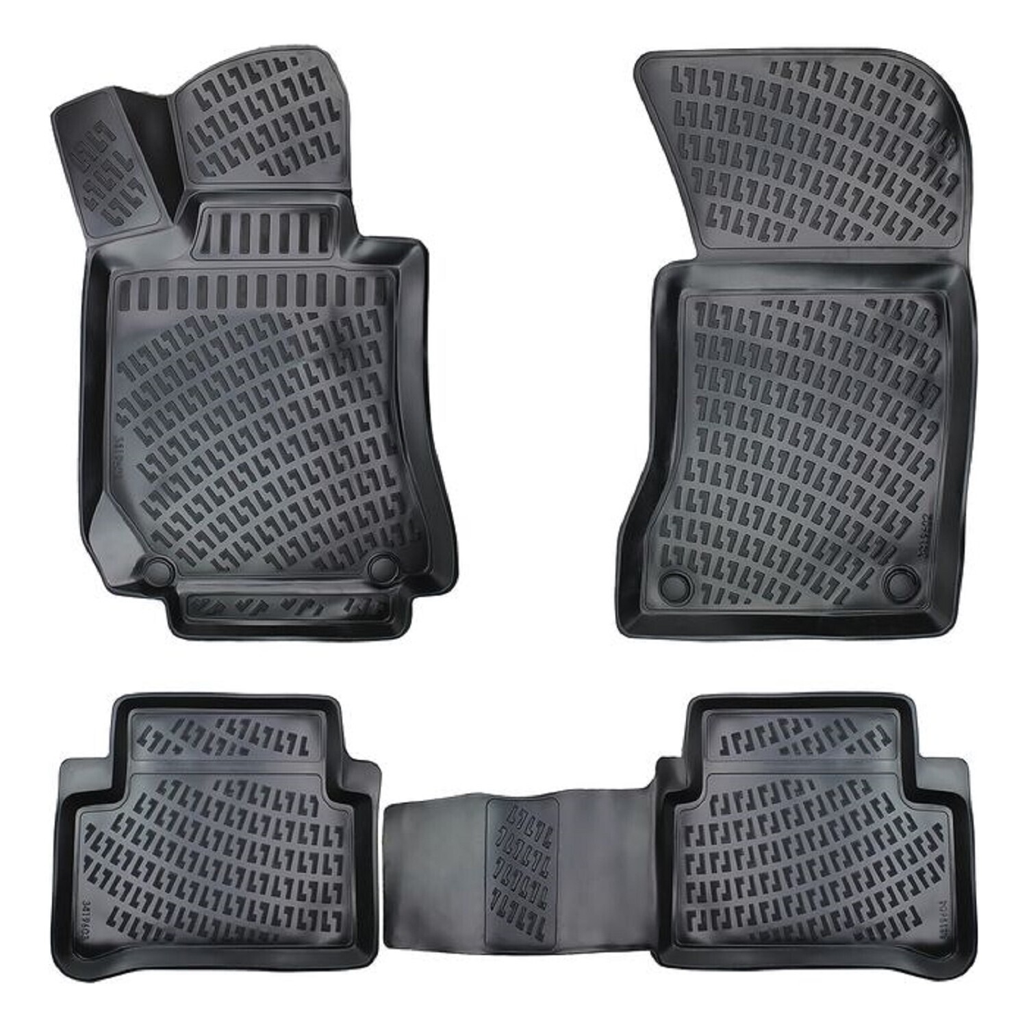 MERCEDES E class W211 2003-2009 Covorase Cauciuc pentru Negru 3D