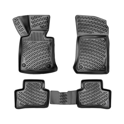 MERCEDES GLK 2008-2015 Covorase Cauciuc pentru Negru 4 Bucati 3D