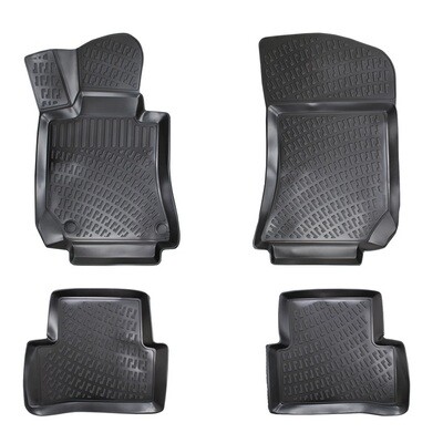 MERCEDES CLS 2004-2010 W219 Covorase Cauciuc pentru Negru 4 Bucati 3D