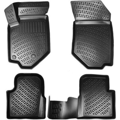 MERCEDES VIANO W447 2014+  Covorase Cauciuc pentru Negru 4 Bucati 3D