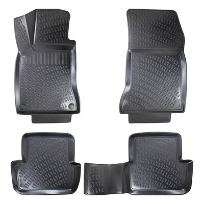 MERCEDES GLA 2014-2019 Covorase Cauciuc pentru Negru 4 Bucati 3D