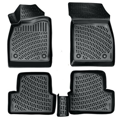 MERCEDES B-class W246 2011-2018 Covorase Cauciuc pentru Negru 4 Bucati 3D