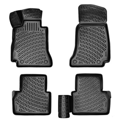 MERCEDES E-class W213 2016+ Covorase Cauciuc pentru Negru 4 Bucati 3D