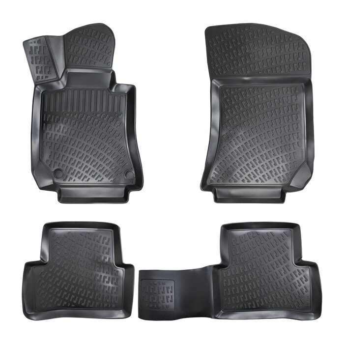 MERCEDES E-class W212 2010-2016 Covorase Cauciuc pentru Negru 4 Bucati 3D