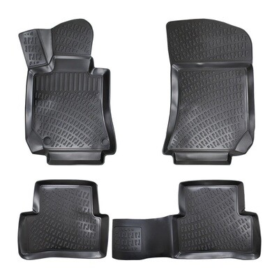 MERCEDES E-class W212 2010-2016 Covorase Cauciuc pentru Negru 4 Bucati 3D