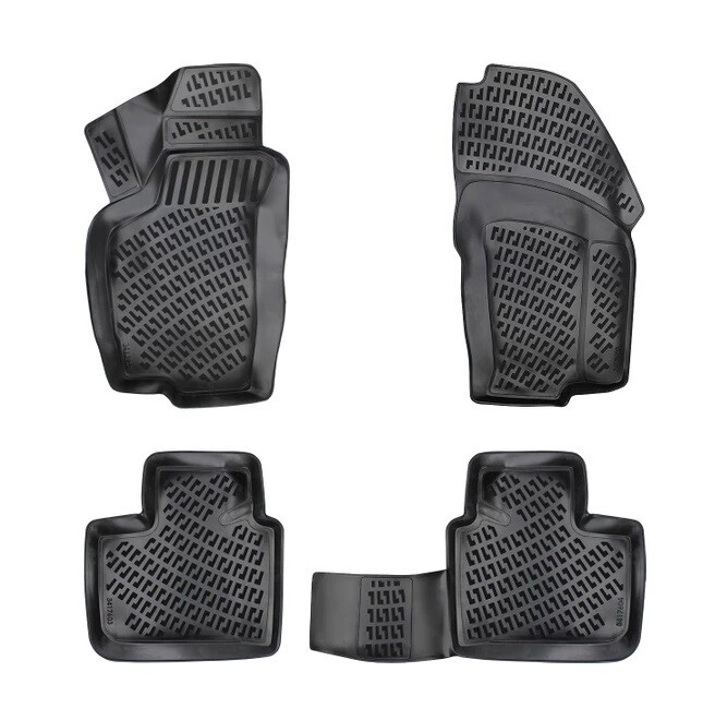 ALFA ROMEO 156 1997-2007 Negru Covorase Cauciuc 4 Bucati 3D