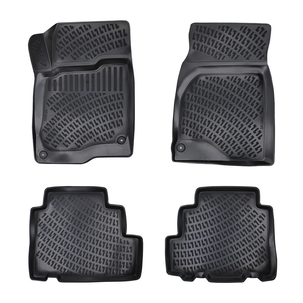 CHEVROLET CAPTIVA 2006-2018 Negru Covorase Cauciuc 4 Bucati 3D