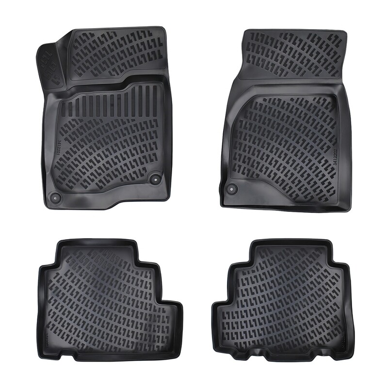 CHEVROLET CAPTIVA 2006-2018 Negru Covorase Cauciuc 4 Bucati 3D