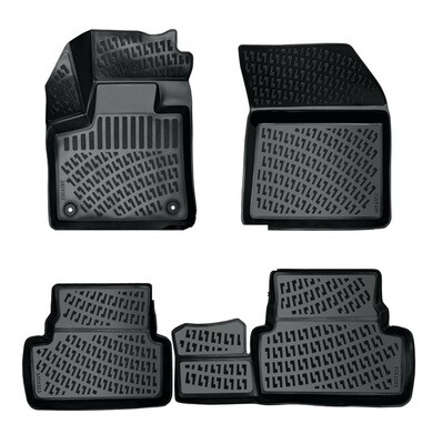 CITROEN C5 2007-2018 Negru Covorase Cauciuc 4 Bucati 3D