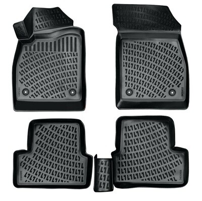 CITROEN C4 2010-2018 Negru Covorase Cauciuc 3D 4 bucati