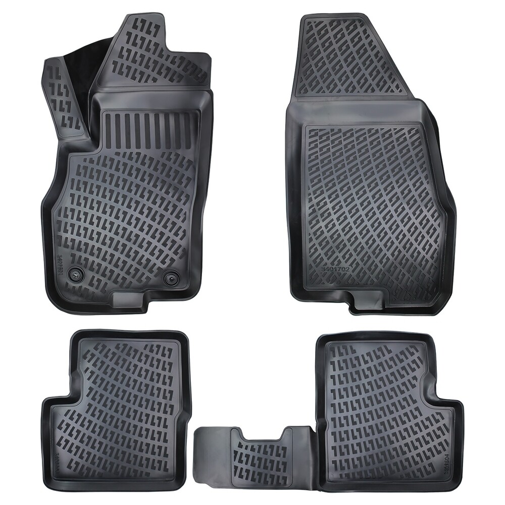 FIAT PUNTO 2005-2018 Negru Covorase Cauciuc 4 Bucati 3D