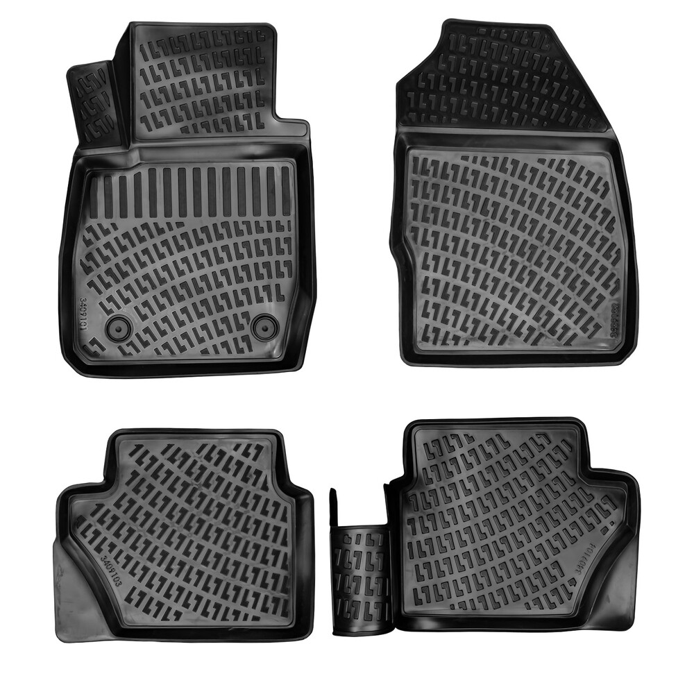 FORD FOCUS 1998-2004 Negru Covorase Cauciuc 4 Bucati 3D