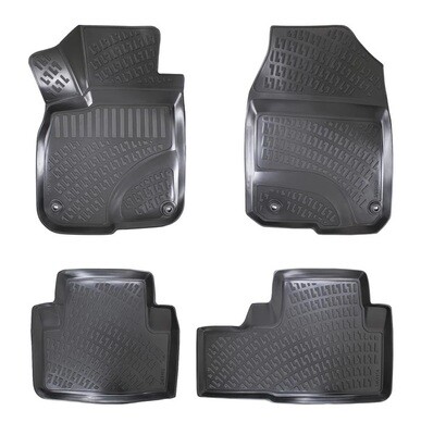 HONDA CR-V 2001-2006 Negru Covorase Cauciuc 4 Bucati 3D