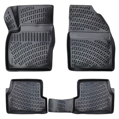 FORD FOCUS II 2004-2011 Negru Covorase Cauciuc 4 Bucati 3D