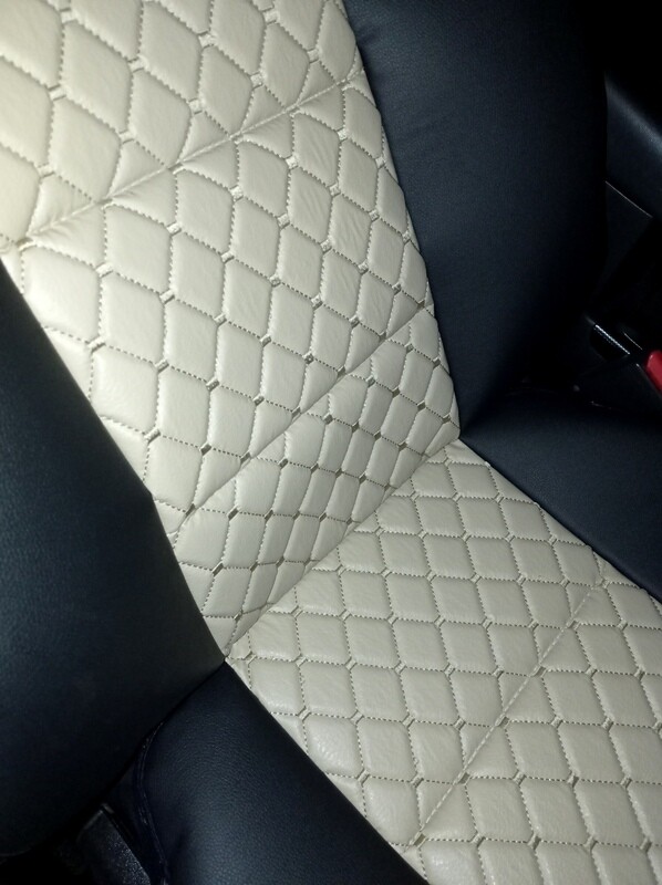 2 x Huse Scaune pentru Masini Auto Universal Bej Piele