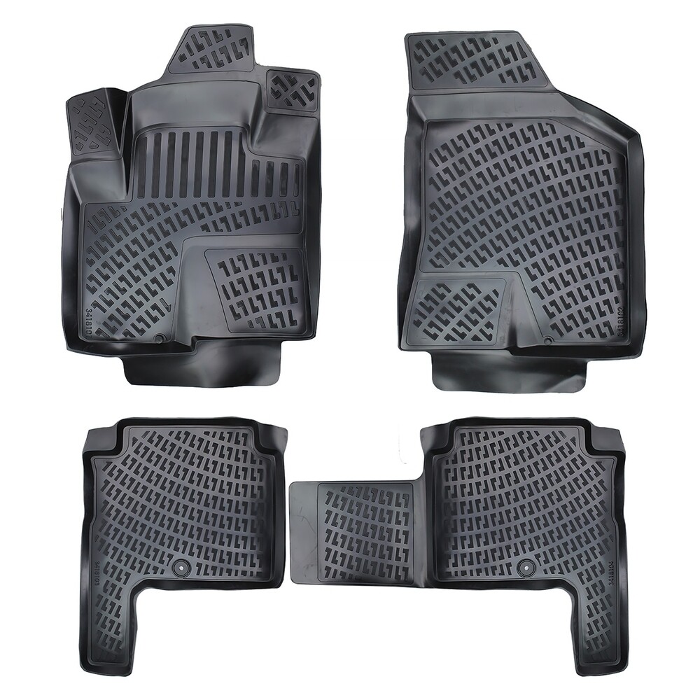HYUNDAI SANTA FE 2006-2012 Negru Covorase Cauciuc 4 Bucati 3D