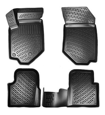 HYUNDAI IX20 2010+ Negru Covorase Cauciuc 4 Bucati 3D