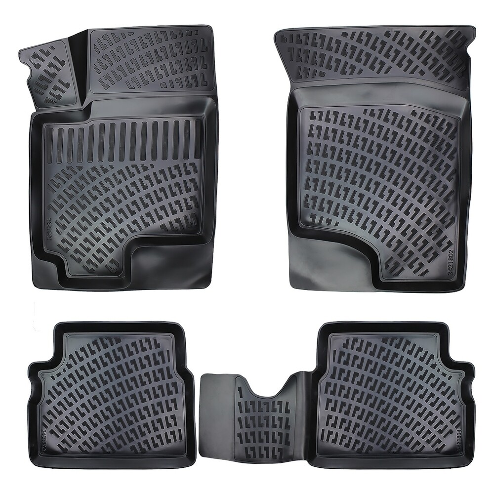 HYUNDAI GETZ 2002-2009 Negru Covorase Cauciuc 4 Bucati 3D
