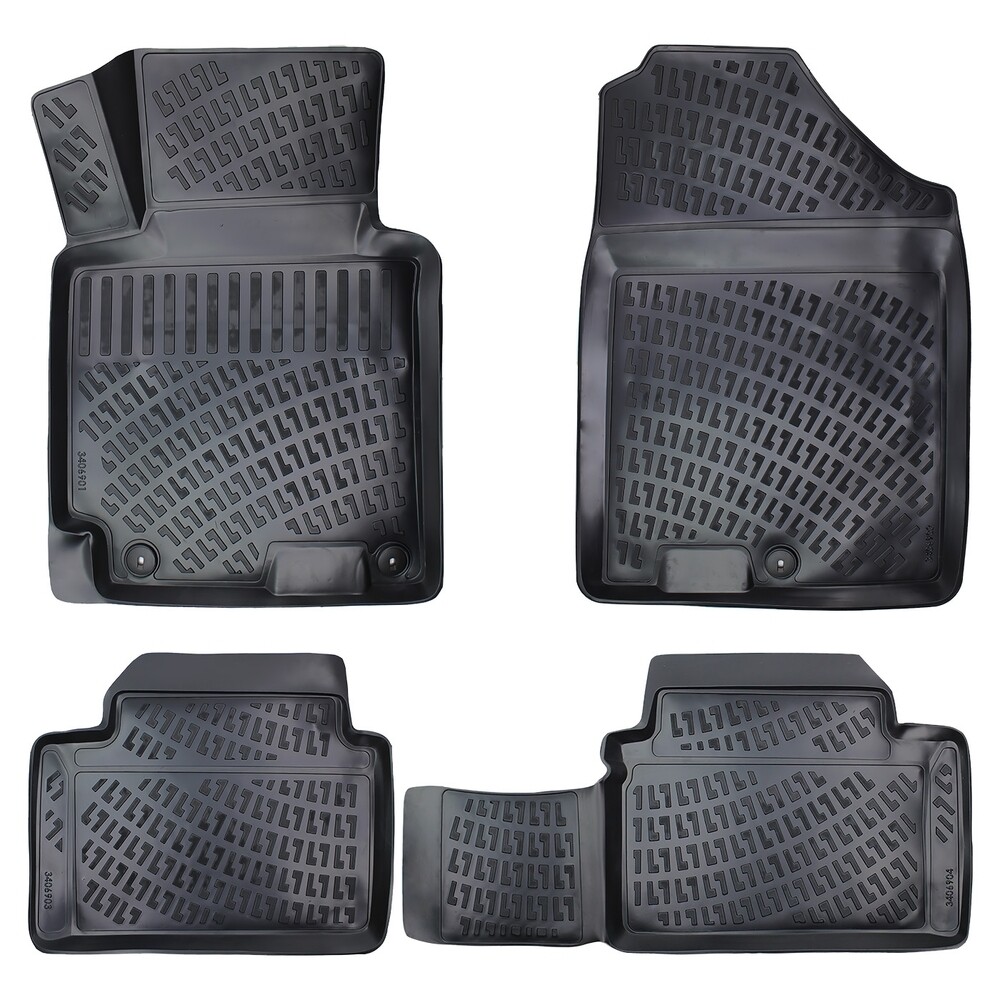 KIA CEED 2006-2012 Negru Covorase Cauciuc 4 Bucati 3D