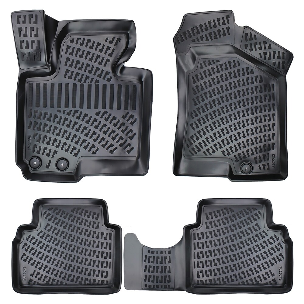 KIA SPORTAGE 2010-2015 Negru Covorase Cauciuc 4 Bucati 3D