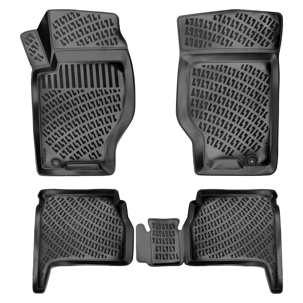 KIA SORENTO 2002-2009 Covorase Cauciuc pentru Negru 4 Bucati 3D