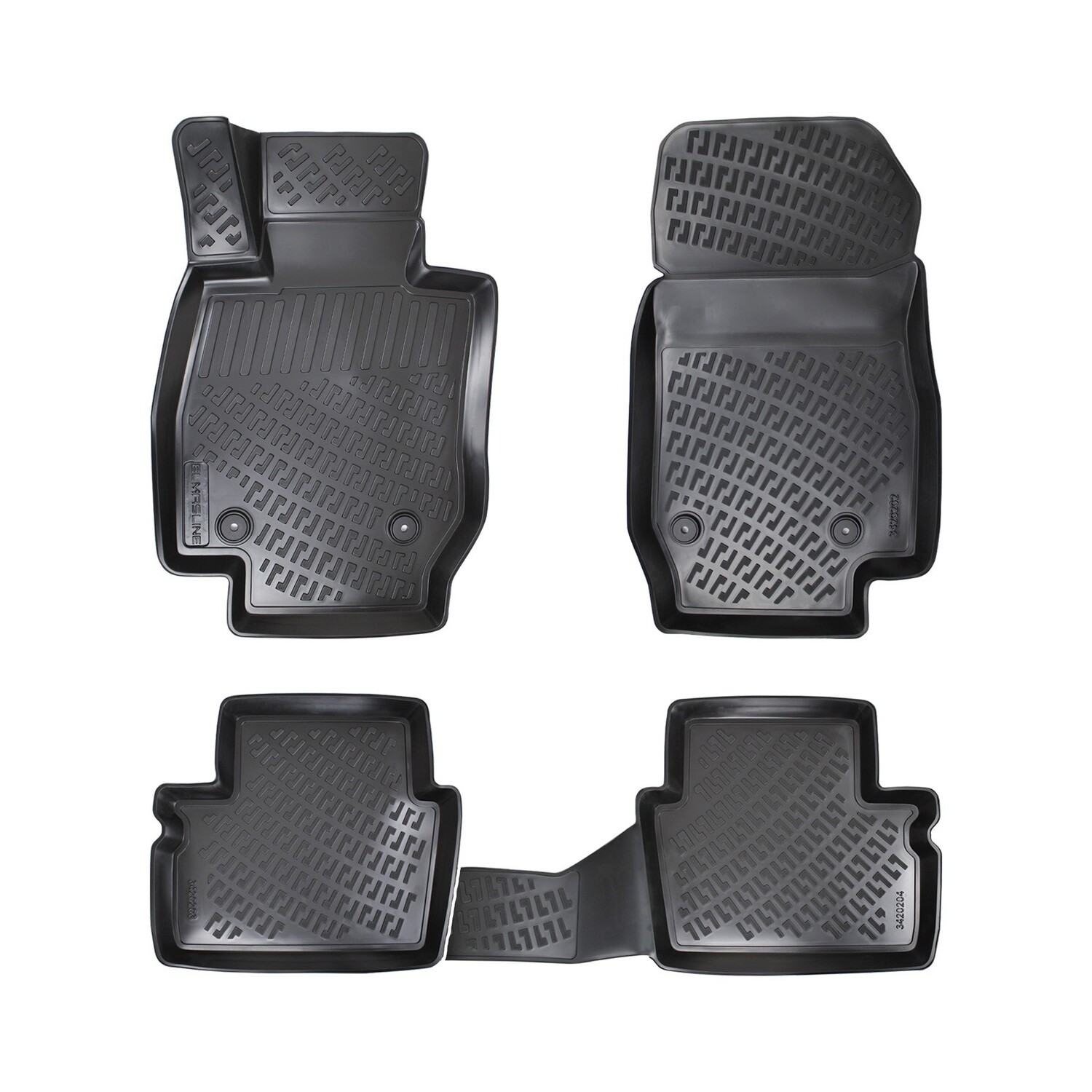MAZDA CX-3 2015+ Covorase Cauciuc pentru Negru 4 Bucati 3D