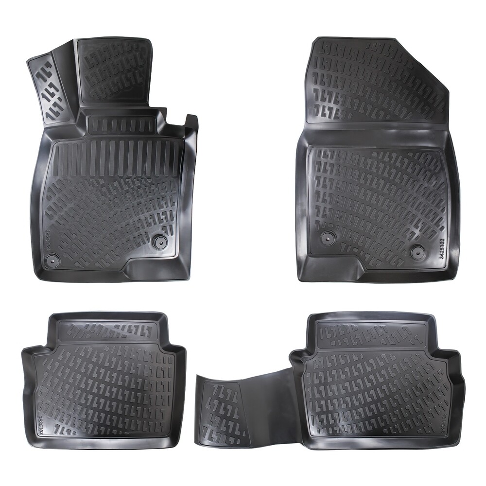 MAZDA 3 2014-2018 Covorase Cauciuc pentru Negru 4 Bucati 3D