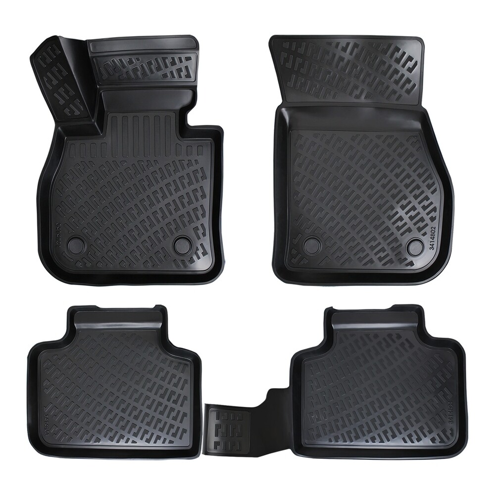 MINI COOPER R56/57 Covorase Cauciuc pentru Negru 4 Bucati 3D