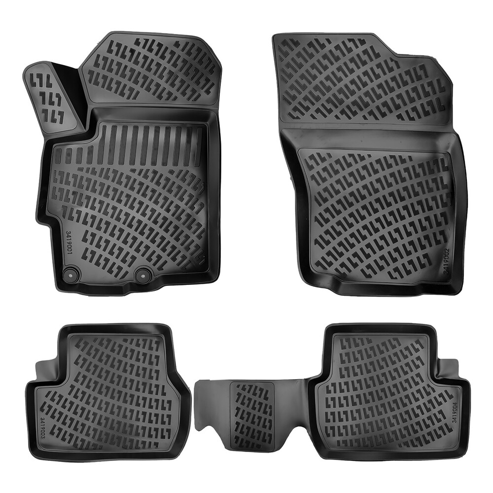 MITSUBISHI LANCER 2008+ Negru Covorase Cauciuc 4 Bucati 3D
