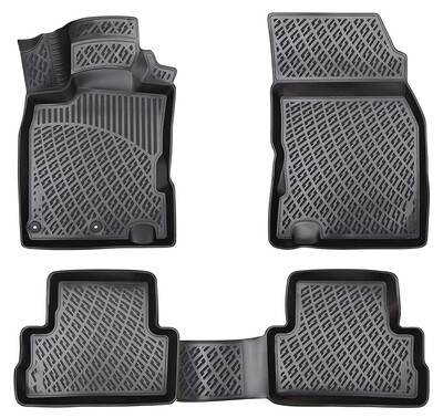 NISSAN QASHQAI 2013-2020 Negru Covorase Cauciuc 4 Bucati 3D