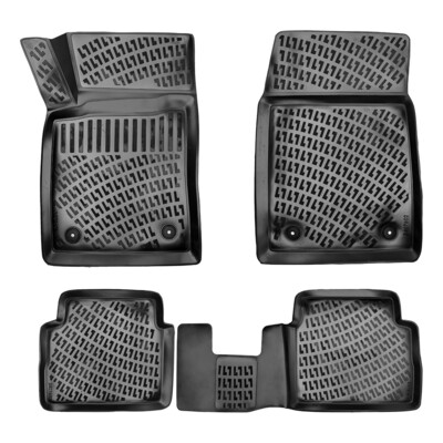 OPEL VECTRA C 2002-2008 Negru Covorase Cauciuc 4 Bucati 3D