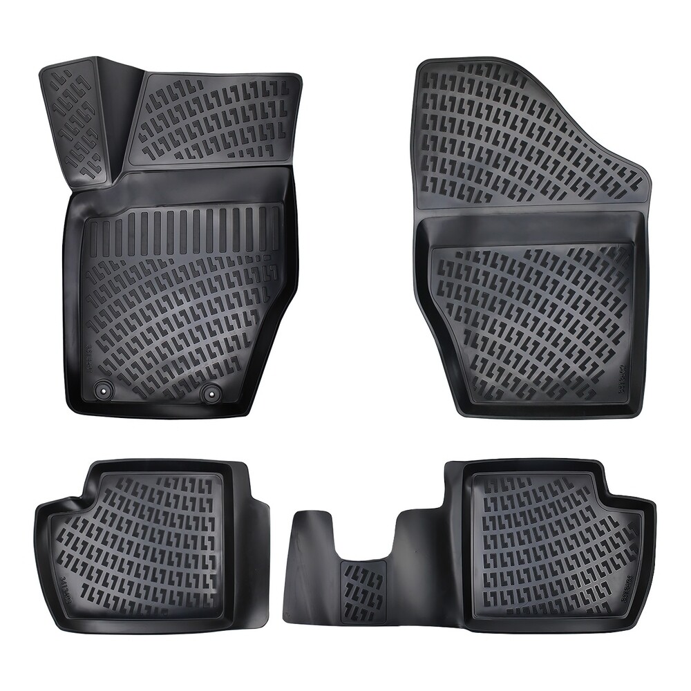PEUGEOT 308 2008-2013 Negru Covorase Cauciuc 4 Bucati 3D