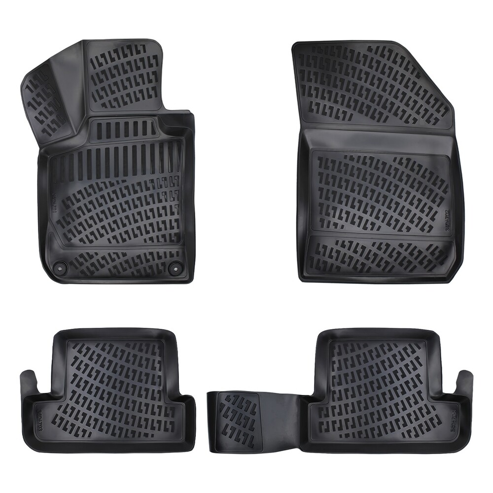 PEUGEOT 308 II 2013+ Negru Covorase Cauciuc 4 Bucati 3D