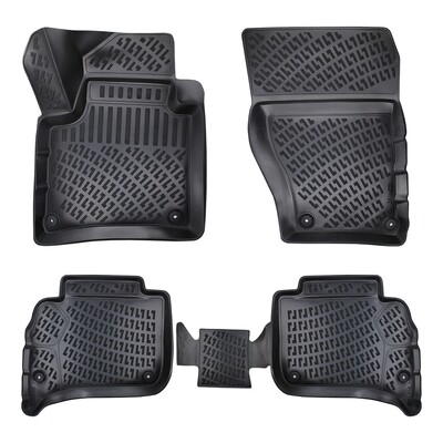 PORSCHE CAYENNE 2011-2018 Negru Covorase Cauciuc 4 Bucati 3D