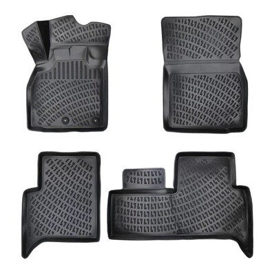 RENAULT SCENIC II 2003-2009 Negru Covorase Cauciuc 4 Bucati 3D