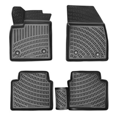 RENAULT MEGANE 2 2002-2009 Negru Covorase Cauciuc 4 Bucati 3D