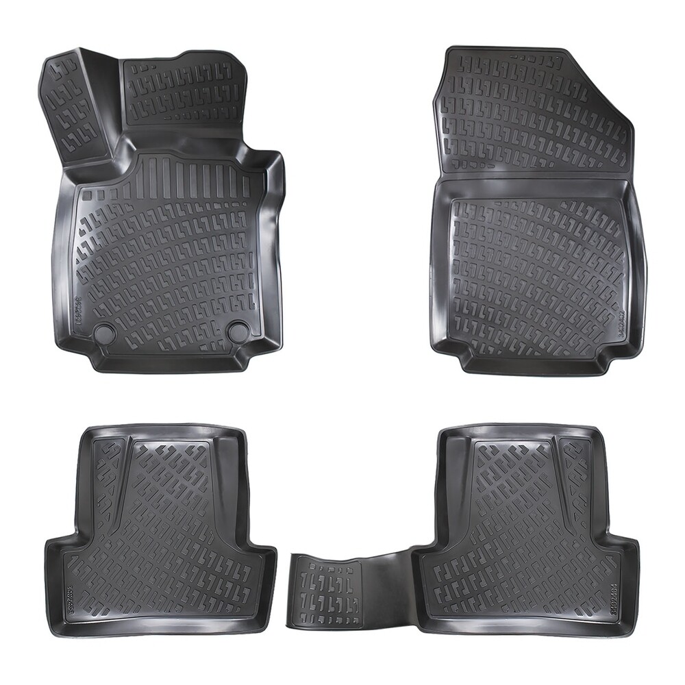 RENAULT CLIO 4 2012-2019 Negru Covorase Cauciuc 4 Bucati 3D