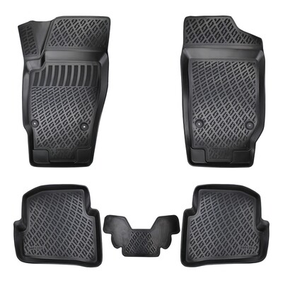 SEAT IBIZA 3 2002-2008 Negru Covorase Cauciuc 4 Bucati 3D