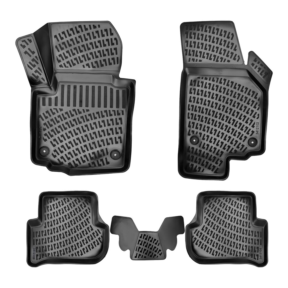 SKODA YETI 2009-2017 Negru Covorase Cauciuc 4 Bucati 3D