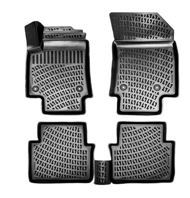 SUBARU FORESTER 2012-2018 Negru Covorase Cauciuc 4 Bucati 3D