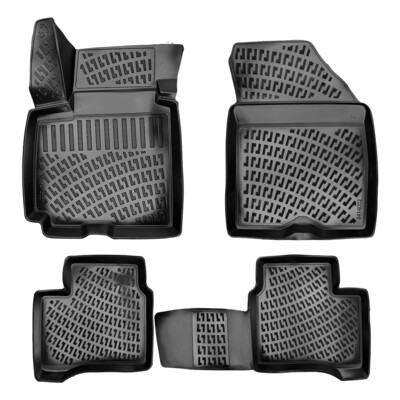 SUZUKI SWIFT 2010-2017 Negru Covorase Cauciuc 4 Bucati 3D