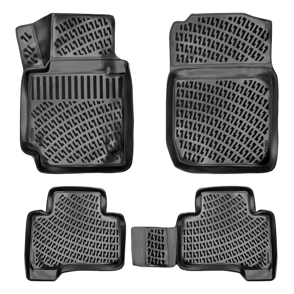 SUZUKI GRAND VITARA 2005+ Negru Covorase Cauciuc 4 Bucati 3D