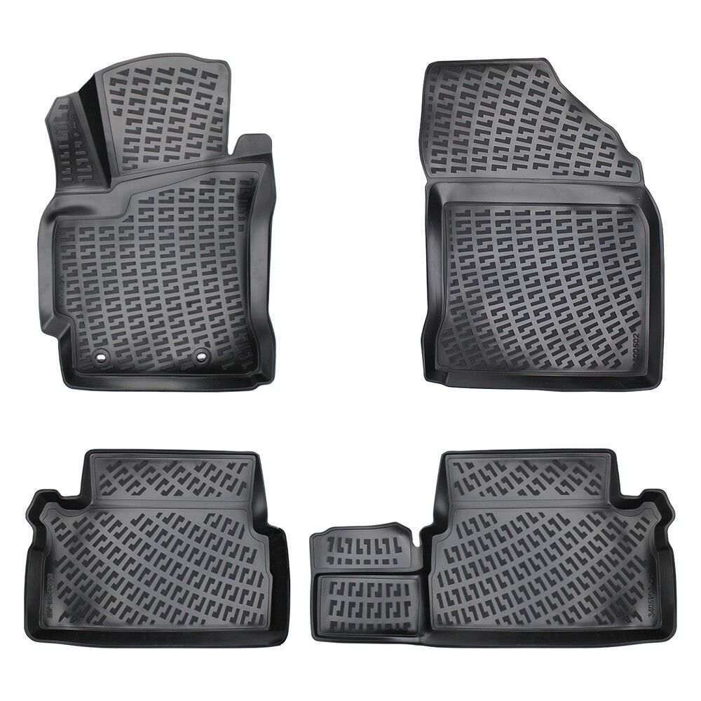 TOYOTA AURIS 2012-2018 Negru Covorase Cauciuc 4 Bucati 3D