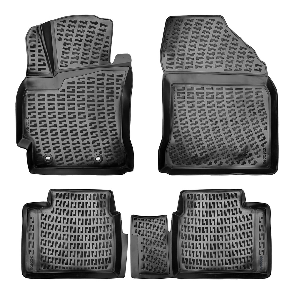 VOLVO S40 2004-2012 Negru Covorase Cauciuc 4 Bucati 3D