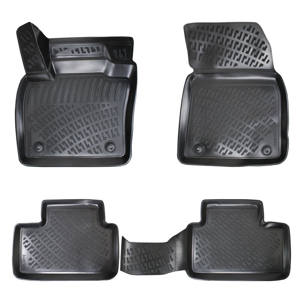 VOLVO V50 2004-2012 Negru Covorase Cauciuc 4 Bucati 3D