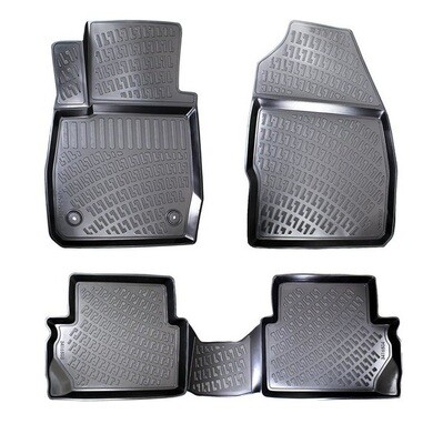 VOLVO V60 2010-2018 Negru Covorase Cauciuc 4 Bucati 3D