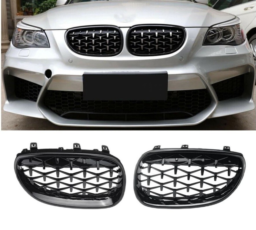 Grile frontal Rinichi pentru BMW E60 E61 diamond Style Nergu