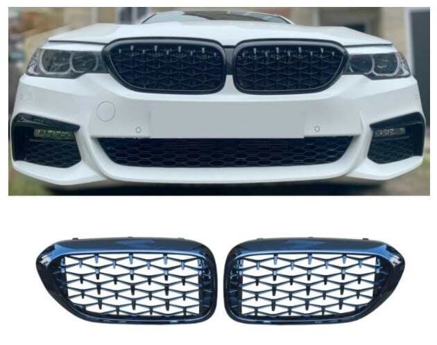 Grile frontale Rinichi pentru BMW G30 G31 G38 2017-2020 diamond Style Nergu