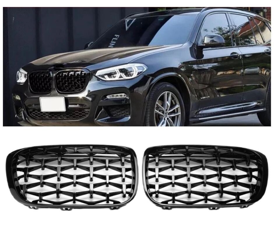 Grile frontal Rinichi pentru BMW X1 F48 diamond Style Nergu