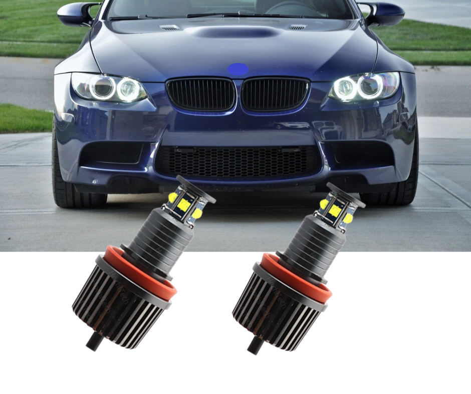 2 x BMW E70 E71 E60 E61 E90 E91 E92 E93 E63 E64 E82 E87 E89 40W Marker Faruri LED pentru Angel Eyes Alb